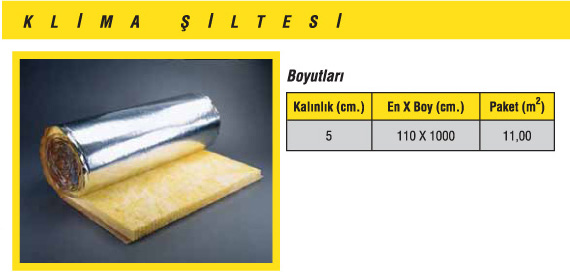 Klima Şiltesi