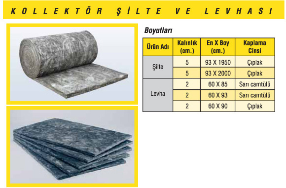 Kollektör Şilte ve Levhası